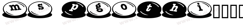 MS PGOTHI字体转换